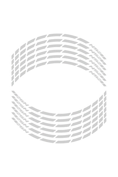 GP KOMPOZİT Bajaj Pulsar NS 200 2011-2024 Uyumlu Jant Şeridi Reflektif Gri