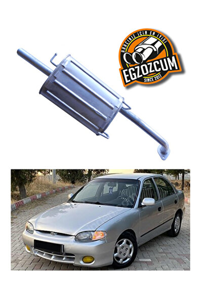 EGZOZCUM Hyundai Accent arka susturucu egzoz eksoz düz çıkış 94-99