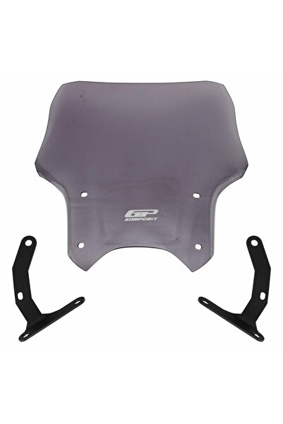 GP KOMPOZİT Honda CB125R / CB250R 2012-2024 Uyumlu Kısa Ön Cam Füme 33 cm