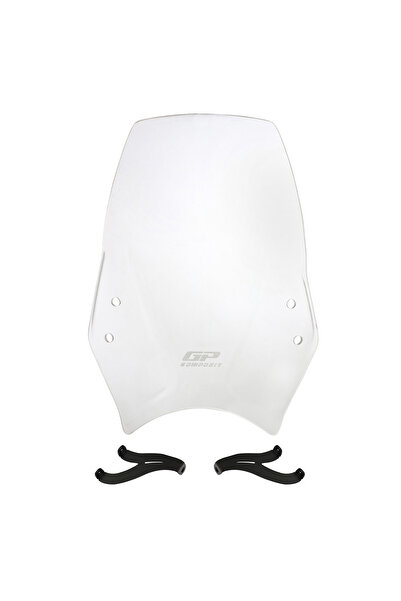 GP KOMPOZİT Gp Kompozit Triumph Trident 660 2021-2024 Uyumlu Ön Cam Şeffaf 38 Cm