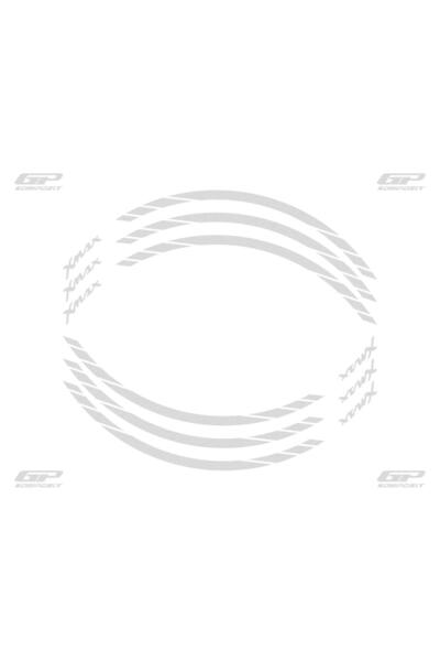 GP KOMPOZİT Yamaha XMAX 2004-2022 Uyumlu Jant Şeridi Reflektif Gri