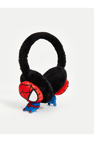LC Waikiki LCW ACCESSORIES Yeni Siyah Spiderman Baskılı Erkek Çocuk Pelüş Kulaklık