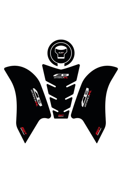 GP KOMPOZİT Honda CB250R 2017-2024 Uyumlu Tank Pad Seti Siyah