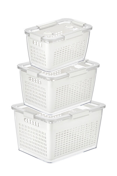 SELKA HOME Selka Lavin 3-Piece Storage Container (2-4-7 Lt.)
