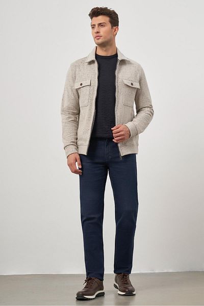 İmza Μπεζ Slim Fit Classic Coat - Βρεφικός γιακάς, Αυτοσχεδιασμένος, Χωρίς σχισμή και Χωρίς επένδυση 1007245156