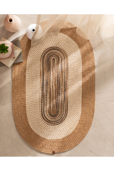 Madame Coco Janvry Oval Kilim - Bej/krem - 90x150 Cm