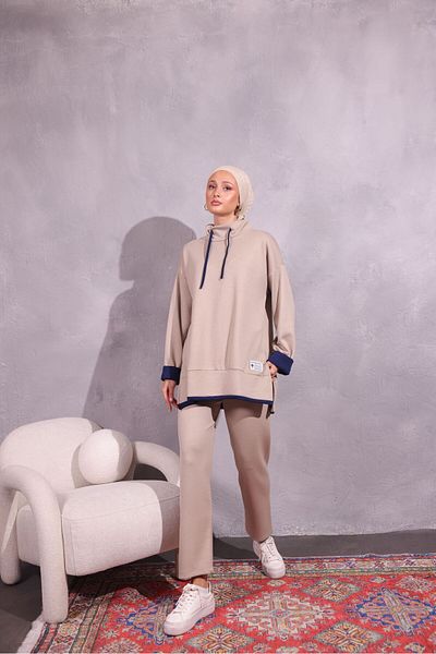 Butik Women's Sports Double Tracksuit Set - Bottom and Top Set