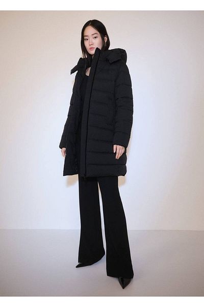 MANGO Woman Quilted Hooded Anorak