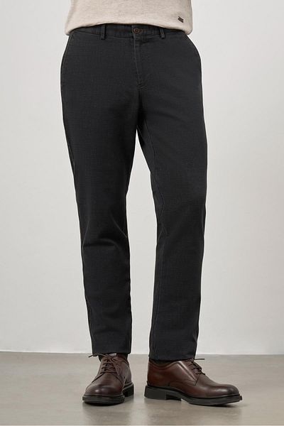 İmza Dark Anthracite Cotton Side Pocket Casual Comfort Fit Chino Pants 1003245155