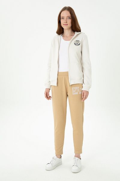 U.S. Polo Assn. Πόλο Ασν. Γυναικεία Φούτερ - Sand Color, Tekspor Model G082GL0OP.000.1676517.VR085