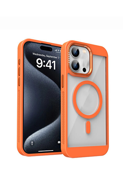 OSG iPhone 12 Ve 12 Pro Uyumlu Magsafe Destekli Kamera Koruma Çerçeveli Darbe...