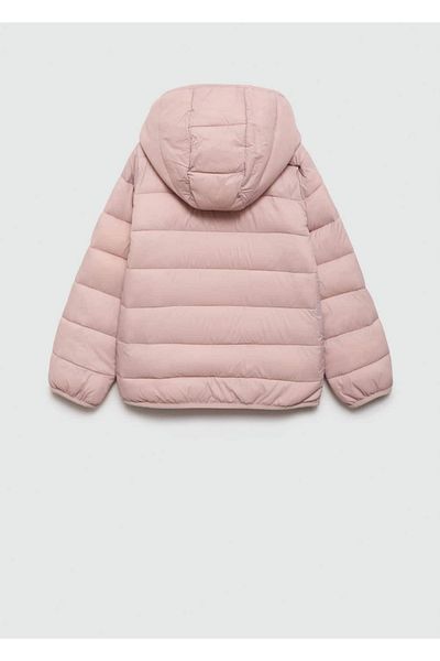 MANGO Kids Quilted Hooded Anorak