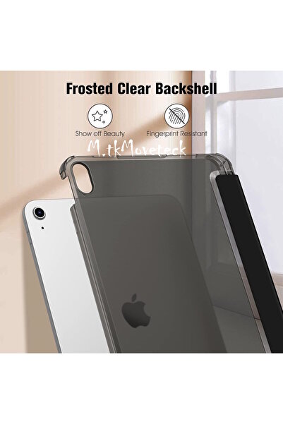 m.tk moveteck iPad Air 13 2024 Compatible Case Smart Smart Sleep Mode Pen with Pen Compartment Foldable Colorful Stand