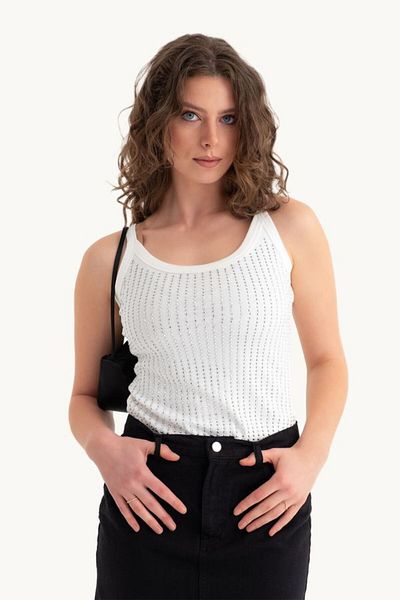 Hiccup Tricou alb cu gât rotund