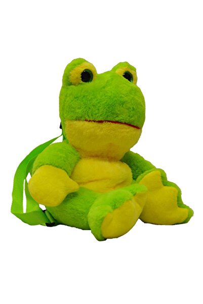 hediyecik Sevimli Kurbağa Peluş Çocuk Çantası 40 Cm