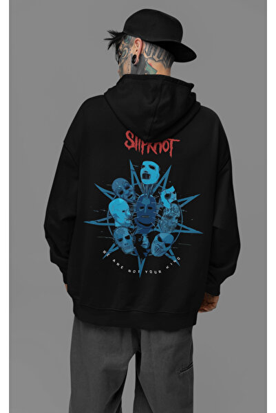 SEVBANO Slipknot Mi nismo vaši ljudi Napisano Unisex Oversize Rock Metal Hoodie