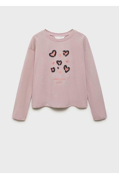 MANGO Kids T-Shirt mit Perlenstickerei