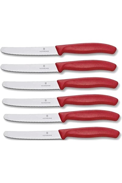 Victorinox 6 adet ekmek bıçağı, tereyağı bıçağı, Swiss Classic, polipropilen ...