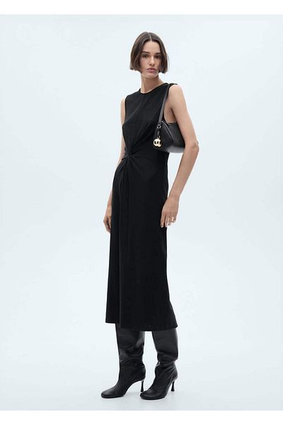 MANGO Woman Detailní šaty Midi