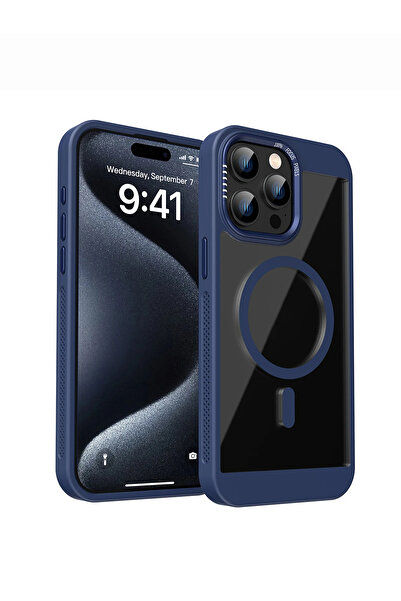 OSG iPhone 16 Pro Max Uyumlu Magsafe Destekli Kamera Koruma Çerçeveli Darbe E...