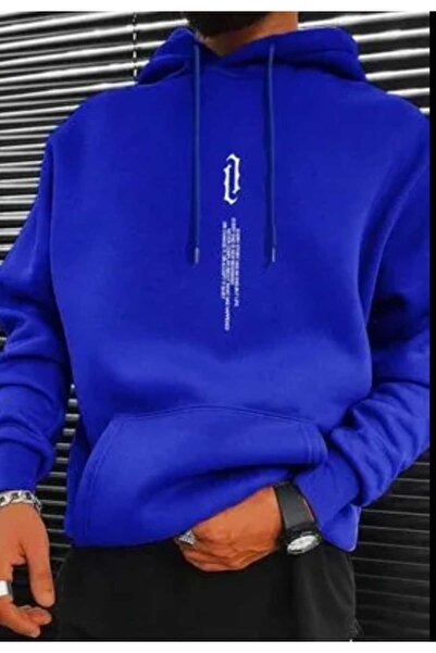 KOZİA OUTDOORS سويت شيرت بغطاء للرأس مطبوع كبير الحجم للجنسين من مالكوتشبي