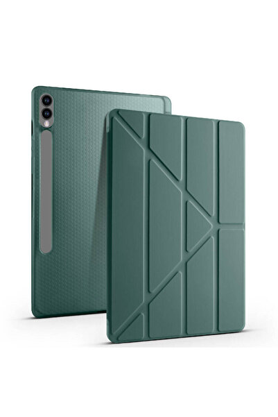 VOYO Samsun Galaxy Tab S10 + Plus Kılıf Standlı Kapaklı Kalem Bölmelli Siliko...