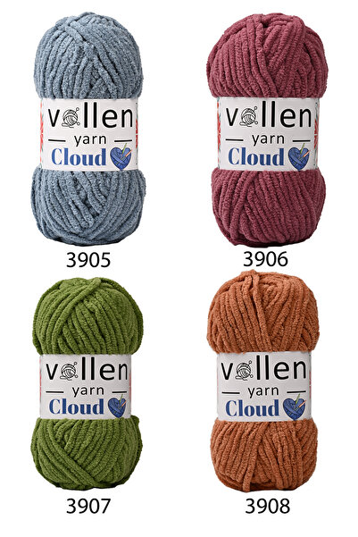 vollen yarn Vollenyarn Cloud, βελούδινο νήμα κουβέρτας, νήμα πλεξίματος χειρός, νήμα ζακέτας με βελονάκι, νήμα παιχνιδιών Amigurumi, μπεζ