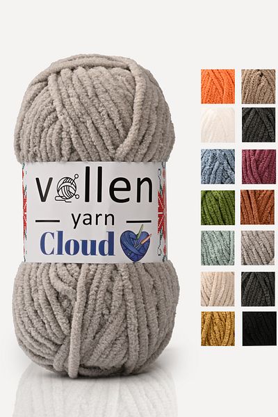 vollen yarn VollenYarn Cloud, σχοινί βελούδινης κουβέρτας, σχοινί πλεξίματος χειρός, σχοινί ζακέτας με βελονάκι, σχοινί παιχνιδιών Amigurumi