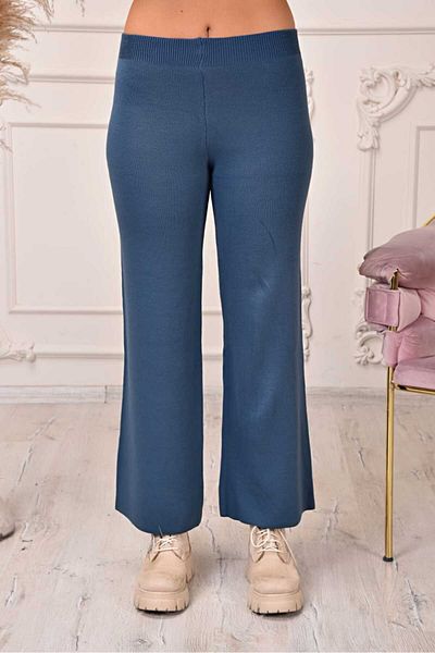 MODA Pantaloni tricotați cu picioare largi