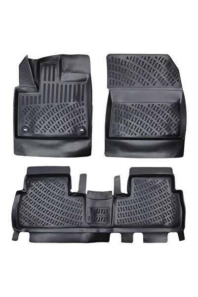 Rizline Peugeot Rifter Skypack Paket 2023 Araca Özel Tasarım 3D Havuzlu Paspas