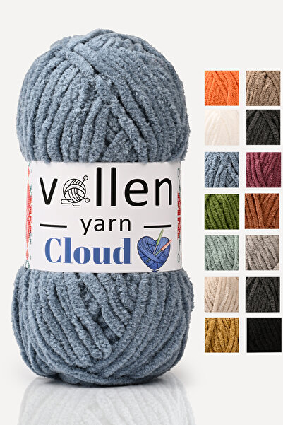 vollen yarn Vollenyarn Cloud, fire de pătură de catifea, fire de tricotat man...