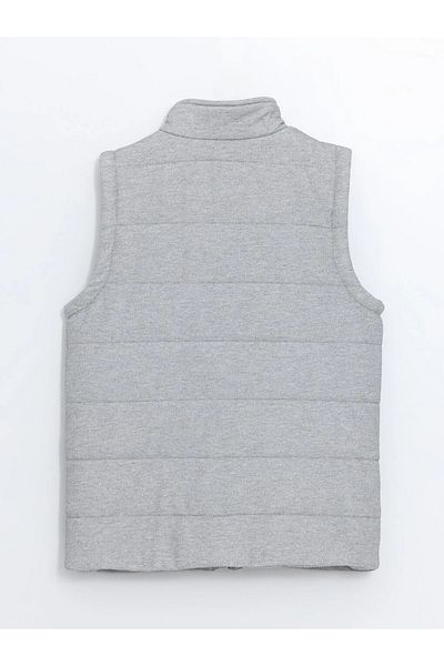 LC Waikiki Lcw Vision Gray Melange Stand Collar Boy Vest