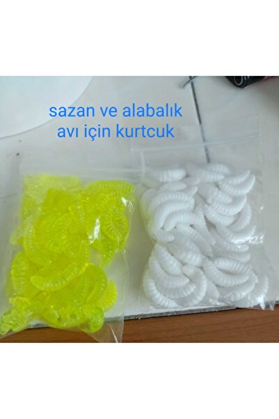 shop Sazan ve Alabalık Avı İçin Silikon Kurtçuk(50’li paket)