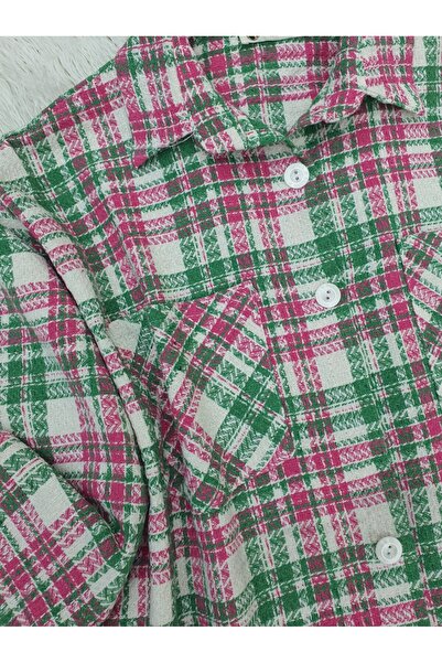 HİJABAYA Πουκάμισο Tweed με διπλή τσέπη με κουμπιά