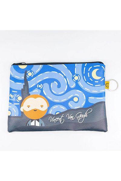 PALTO TASARIM Van Gogh Starry Night Themed Lined Wallet