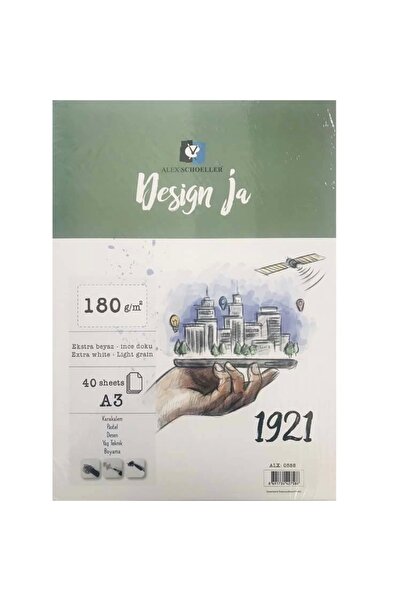 Genel Markalar ALEX A3 İNCE DOKULU RESİM DEFTERİ SPİRALLİ KARTON KAPAK 180GR....