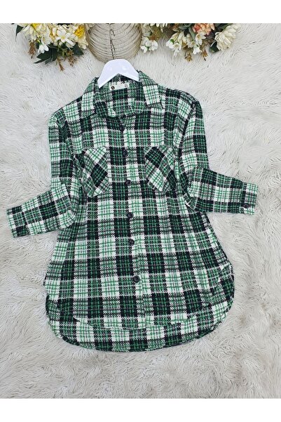 HİJABAYA Buttoned Double Pocket Tweed Shirt