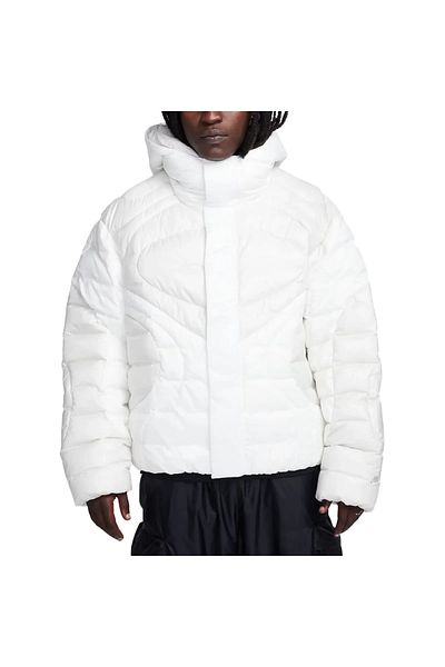 Nike Tech Pack Therma-Fit Adv Men's Coat - Waterproof, Hooded, Loose Fit White Fb7423