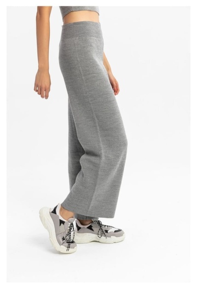 MODA بنطلون تريكو واسع الساق