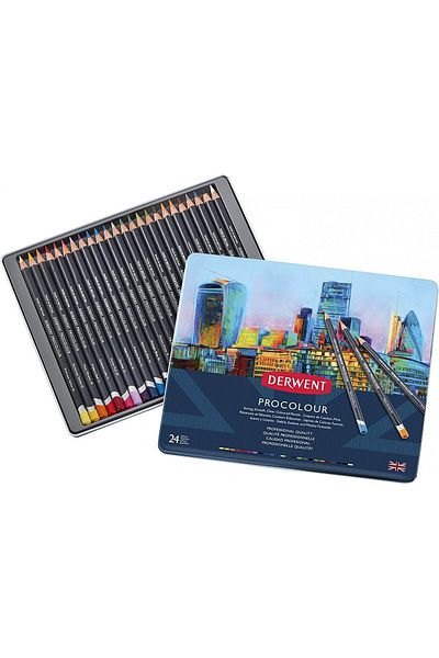 Derwent Procolour 24-Piece Dry Paint Pen Set /2302506