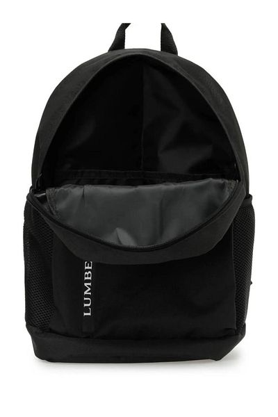 lumberjack Black Unisex Backpack School and Daily Use Fabric with Waterproof Devication.