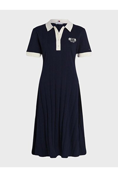 Tommy Hilfiger فستان بولو ألجودون ريب العضوي موديل 1985