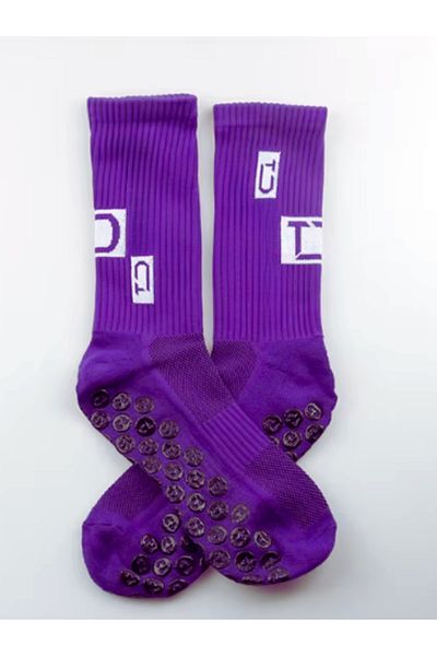 Shuttle Park Unisex Purple Αντιολισθητικές Κάλτσες Αντιολισθητικές Πετσέτες σιλικόνης Σόλα Match Pro Athlete Κάλτσες