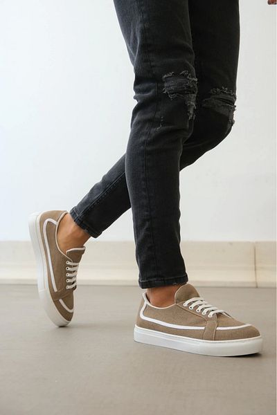 Lisinya Ba0351 Boa Laced Leather Powder Casual Mink Color Sports Shoes