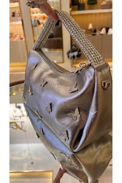 KRISTE BELL İthal Taşlı Saplı Kelebekli Model Kadın Çanta