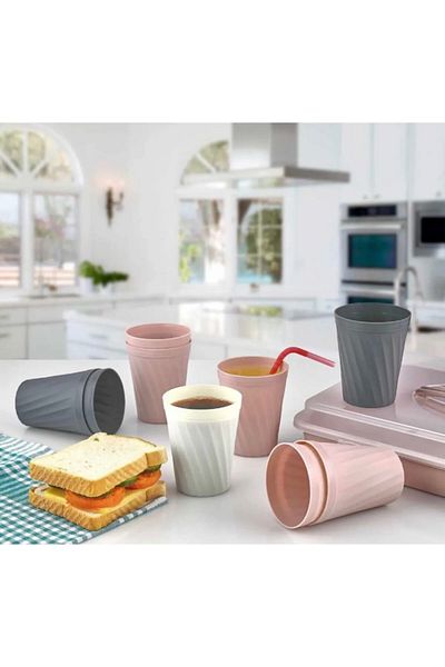 Rasanet 6-Piece Plastic Cup Set - Picnic Cup Set