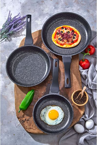 Esta Cast Granite 3-Piece Pan Set
