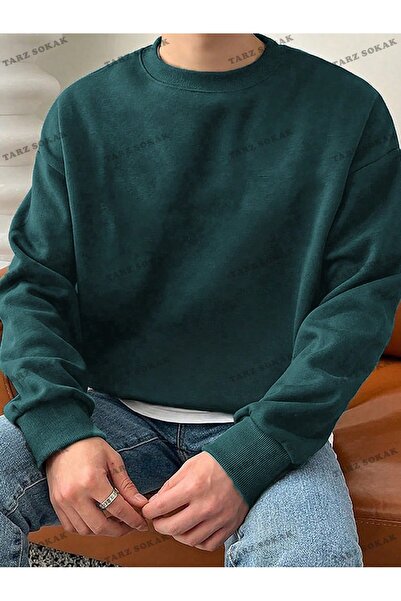 Tarzsokak Y2K SEZON NOU SSWEAT HARAJUKA KUROMİ RETRO COD 1590 Verde