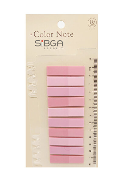 sibga tasarım Şeffaf Pembe Renkli Postit Post-it Post It. Kitap Ayracı Ayraç Postit Sticker Not Kağıdı