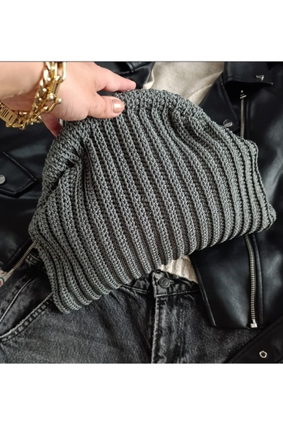 ÖZLEM HANDMADE Макроме ручна робота Сумка з кишенями